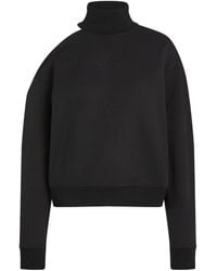 KARL LAGERFELD - Cut-Out Turtleneck Sweatshirt - Lyst