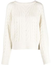 IRO - Cable-knit Wool-blend Jumper - Lyst