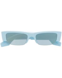 Alexander McQueen - Rectangle-shape Tinted-lenses Sunglasses - Lyst