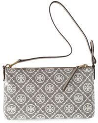 Tory Burch - Monogram-Pattern Shoulder Bag - Lyst