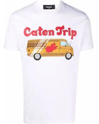 DSquared² - Caten Trip Graphic T-Shirt - Lyst