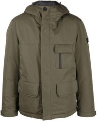 Army by Yves Salomon Logo-patch Hooded Padded Jacket - Green