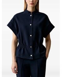 Joop! - Top Met Elastische Taille En Korte Mouwen - Lyst