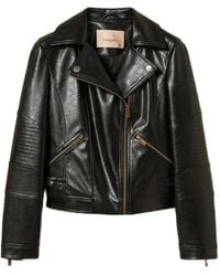 Twinset - Biker Quilted-Panel Jacket - Lyst