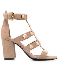 Via Roma 15 - 90Mm Stud-Embellished Sandals - Lyst