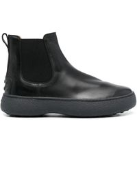 Tod's - Tods W. G. Chelsea Boots In Leather - Lyst
