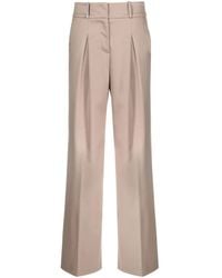 Peserico - Dart-Embellished Twill Wide-Leg Trousers - Lyst
