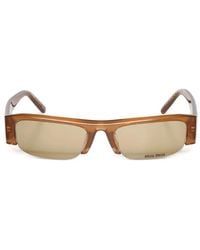 Miu Miu - Vedette Rectangle-Frame Sunglasses - Lyst