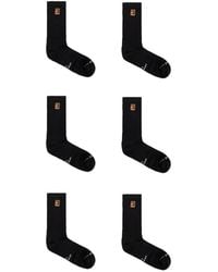 Nike - Logo-Patch Ribbed-Knit Socks (Set Of Three) - Lyst
