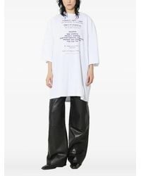 Fiorucci - Text-Print T-Shirt - Lyst