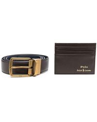 Polo Ralph Lauren - Foil-logo Card Holder Belt Gift Set - Lyst