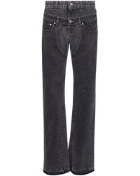 Stella McCartney - Two-Tone Double-Waistband Jeans - Lyst