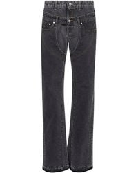 Stella McCartney - Two-Tone Double-Waistband Jeans - Lyst