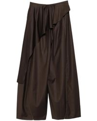 YANGKEHAN - Pantalones Con Paneles De Volantes - Lyst