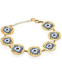 L'EIGHT STUDIO - Embroidered Openwork Medallion Bracelet - Lyst