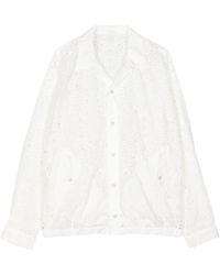 Toga - Embroidered Press-stud Shirt Jacket - Lyst