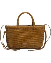 Bimba Y Lola - Small Lime Plaited Leather Crossbody Bag - Lyst