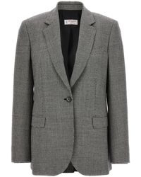 Alberto Biani - Blazer Met Pied-De-Poule Print - Lyst
