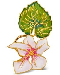 Oscar de la Renta - Floral Leaf Brooch - Lyst