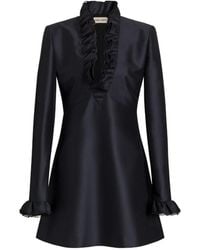 Alberta Ferretti - V-Neck Dress - Lyst