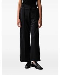 Fred Perry - Logo-Embroidered Wide-Leg Trousers - Lyst