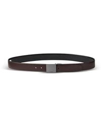 Calvin Klein - Logo-Plaque Grained Belt - Lyst