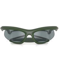 Burberry - Rubber Geometric-Frame Sunglasses - Lyst