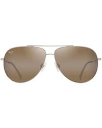 Maui Jim - Hauoli Xl Pilot-Frame Sunglasses - Lyst
