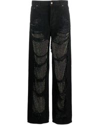 DARKPARK - Karen Crystal-Embellished Straight-Leg Jeans - Lyst