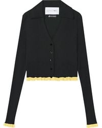 AZ FACTORY - X Ester Manas Ribbed Cropped Cardigan - Lyst