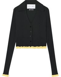 AZ FACTORY - X Ester Manas Ribbed Cropped Cardigan - Lyst