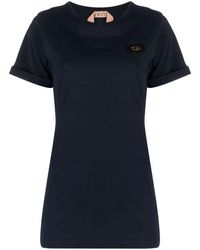 N°21 - Logo-patch Jersey T-shirt - Lyst