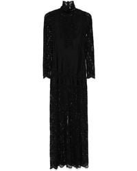 Rabanne - Floral Lace-Appliqué Maxi Dress - Lyst