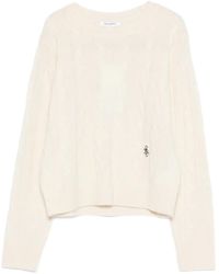 Sporty & Rich - Cable-Knit Sweater - Lyst