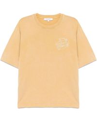 Maison Kitsuné - T-Shirt Met Borduurwerk - Lyst