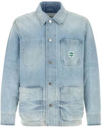 Closed - Logo-Patch Denim Jacket - Lyst