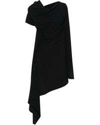 Issey Miyake - Robe courte en crêpe à design asymétrique - Lyst