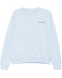 Sporty & Rich - Slogan-Print Crew-Neck Sweatshirt - Lyst