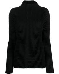 Issey Miyake - Top con scollo a imbuto - Lyst