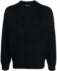 Emporio Armani - ロゴエンボス プルオーバー - Lyst