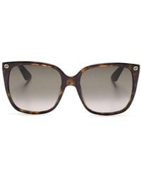 Gucci - Zonnebril Met Gg-Logo - Lyst