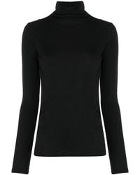 Vince - Roll-Neck Cotton Blouse - Lyst