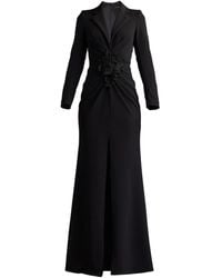 Tadashi Shoji - Vestido de fiesta con aplique floral - Lyst