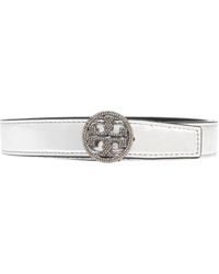 Tory Burch - Double T Motif-Embellished Buckle Belt - Lyst
