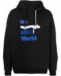Adererror - Slogan Print Hoodie - Lyst