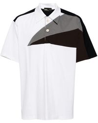 Kolor - Geometric-print Polo Shirt - Lyst
