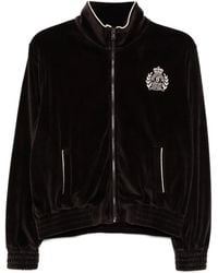Sporty & Rich - Ny Crest Velour Track Jacket - Lyst