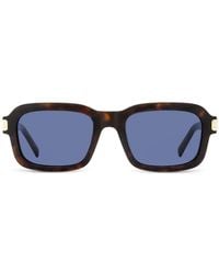 MCM - Gafas De Sol Con Placa Del Logo Y Montura Rectangular - Lyst