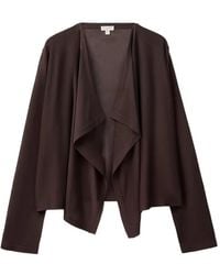 Benetton - Draped Open-Front Cardigan - Lyst