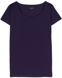 Lemaire - T-Shirt mit U-Boot-Ausschnitt - Lyst